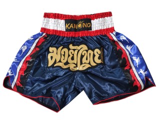 Pantalon Muay Thai Kanong : KNS-149-Azul Marino