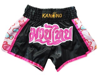 Pantalon Muay Thai Kanong : KNS-501-Negro