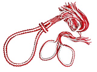 Mongkol y Prajead (set de accesorios) para Niños : Blanco-Rojo