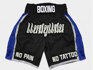 Pantalones boxeo personalizados : KNBXCUST-2051-Negro