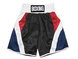 Pantalones boxeo personalizados : KNBXCUST-2053-Negro-Azul Marino-Rojo
