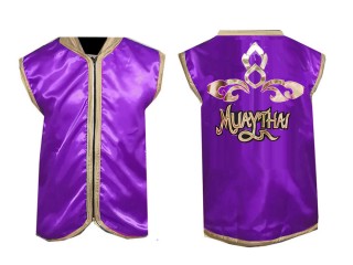 Personalizados- Kanong Chaqueta Muay Thai Cornerman : 121-Púrpura