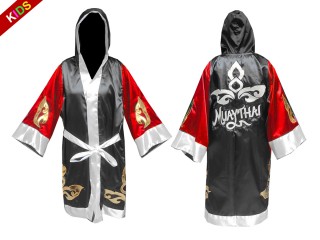 Personalizados- Kanong Bata de Boxeo para Niños : 143-Rojo-Negro