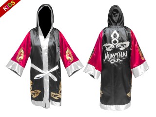 Personalizados- Kanong Bata de Boxeo para Niños : 143-Rosa-Negro