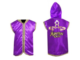 Personalizados- Kanong Chaqueta de Muay Thai : 121-Púrpura