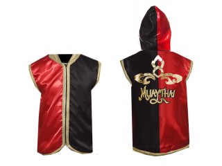 Personalizados- Kanong Chaqueta de Muay Thai : 121-Rojo-Negro