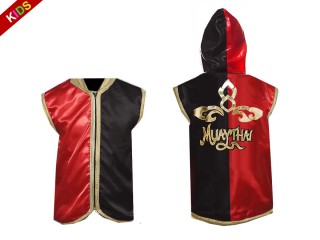 Chaqueta con capucha para niños personalizada : 121-Rojo-Negro