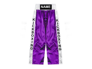 Pantalones de kickboxing personalizados : KNPANTS-001-Púrpura