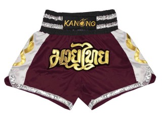 Pantalon Muay Thai Kanong : KNS-141-Granate