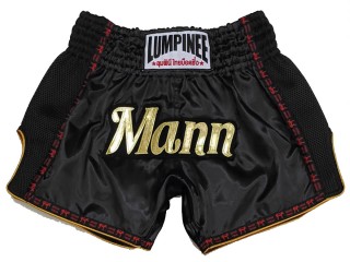 Pantalones Muay Thai Personalizados : KNSCUST-12 71-Negro