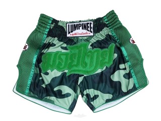 Pantalones Muay Thai Lumpinee : LUM-052-Verde-Camuflaje