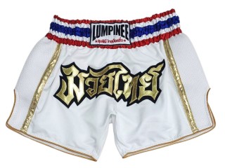 Pantalones Muay Thai Lumpinee : LUMRTO-006-Blanco