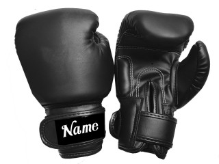 Guantes de Muay Thai para niños personalizados : KNGCUST-KIDS-436 Negro