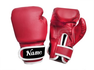 Guantes de Muay Thai para niños personalizados : KNGCUST-KIDS-440 Rojo