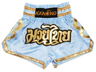 Pantalones Muay Thai Kanong  : KNS-121-azul claro