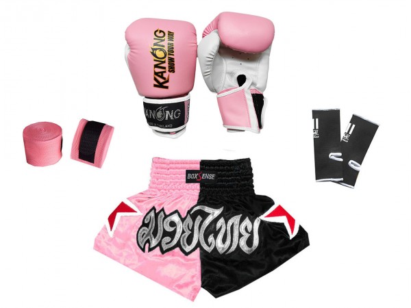 Kit de guantes de boxeo para niños Juego de saco de boxeo para