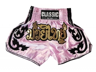 Pantalones de Muay Thai Classic : CLS-016-Rosado