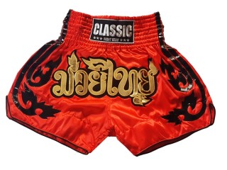 Calzonas muay thai Classic : CLS-016-Rojo