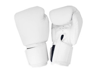 Guantes de boxeo tailandés Kanong : Clásico Blanco