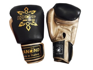 Guantes de Boxeo para Niños Kanong : Thai Power Negro/Oro