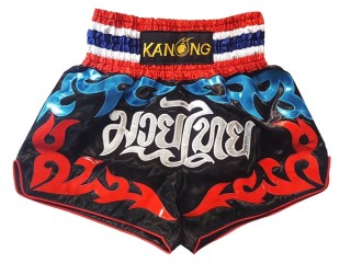 Pantalones Muay Thai Kanong  : KNS-122-Negro