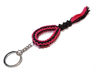 Llavero de Mongkol Muay Thai  Kanong : Negro/Rosado