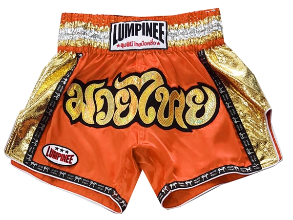 Abundancia proporción raya Pantalón Muay Thai Kick boxing Lumpinee : LUM-045-Naranja | Boxeothai.com