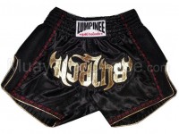 Pantalones Retro Muay Thai de Lumpinee : LUMRTO-003 Negro