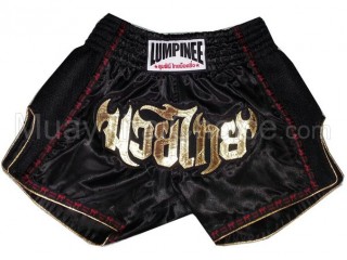 Pantalones Retro Muay Thai de Lumpinee : LUMRTO-003 Negro