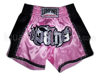 Pantalones Retro Muay Thai de Lumpinee : LUMRTO-003 Rosado