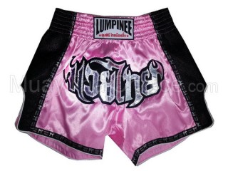 Pantalon Muay Thai Mujer Retro de Lumpinee : LUMRTO-003 Rosado