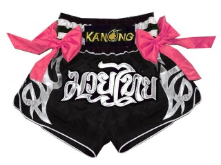 Pantalones Muay Thai Kanong  : KNS-127-Negro