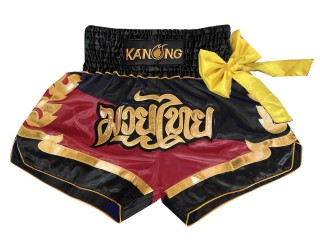 Short de Muay Thai Kanong  : KNS-130-Negro-Granate