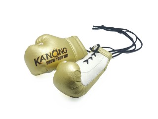 Colgando guantes de Muay Thai pequeños Kanong : Oro