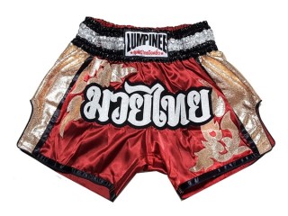 Pantalones Muay Thai Lumpinee : LUM-043-Rojo