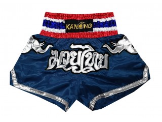 Pantalones Muay Thai Kanong  : KNS-125-Azul marino