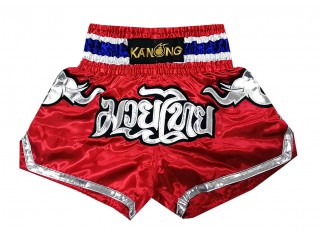 Pantalones Muay Thai Kanong  : KNS-125-Rojo