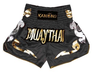 Pantalones Muay Thai Kanong  : KNS-126-Negro