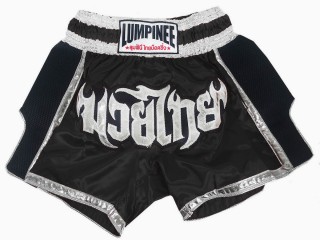 Pantalón de Muay Thai Lumpinee : LUM-023-Negro