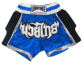 Pantalones Muay Thai Lumpinee : LUM-023-Azul