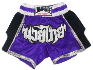 Pantalón de Muay Thai Lumpinee : LUM-023-Púrpura