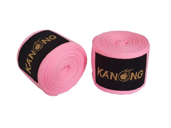 Muay Thai Vendas de KANONG (Handwraps) : Rosado