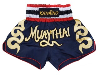 Pantalones Muay Thai Kanong  : KNS-120-Azul marino