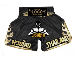 Pantalon de Muay Thai con logotipo bordado personalizado
