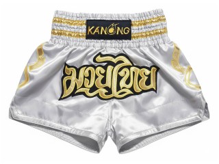 Pantalon Muay Thai Kanong : KNS-121-Plata