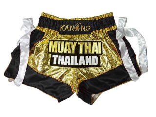 Pantalon Muay Thai Kanong : KNS-152-Oro-Negro