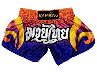 Pantalones de Muay Thai Retro Kanong : KNSRTO-507