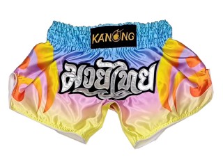 Pantalones de Muay Thai Retro Kanong : KNSRTO-508