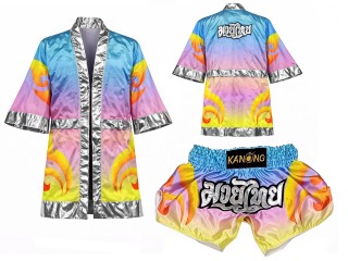 Personalizados - Bata de Boxeo + Pantalones Muay Thai : Juego-508