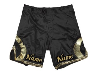 Pantalones MMA short personalizados : Negro